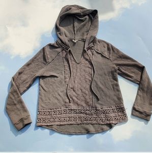 Grey Beach Hoodie Cute Pullover cover up